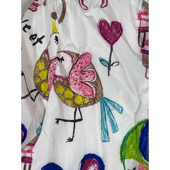 Haxin Cat Raincoat Jacket 2Y White Hoodie Preppy Modern Retro - Picture 14 of 16